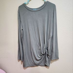 Olive green Large long sleeve top.